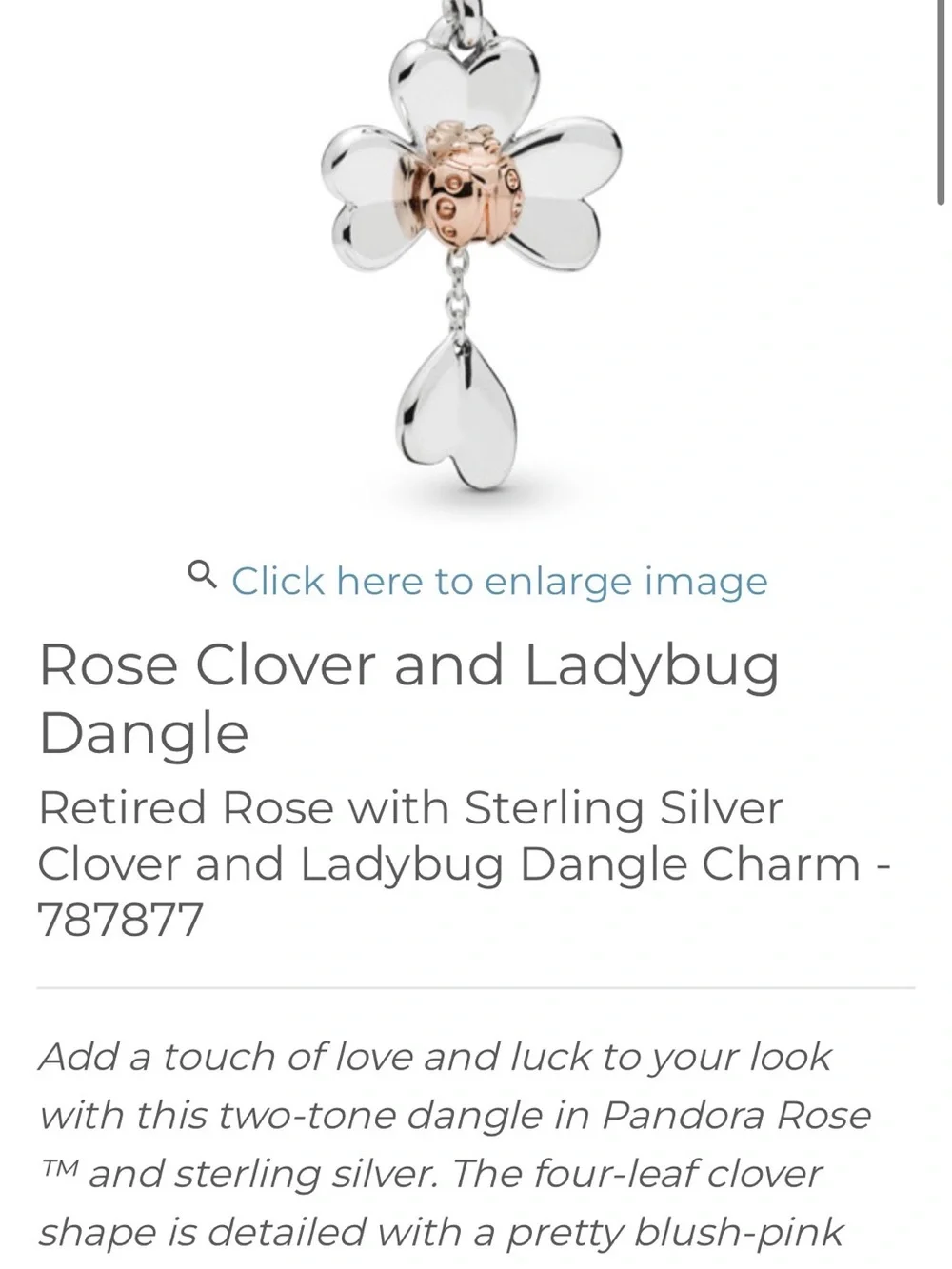Pandora Sterling Silver Bracelet with Flower Dangle Charm